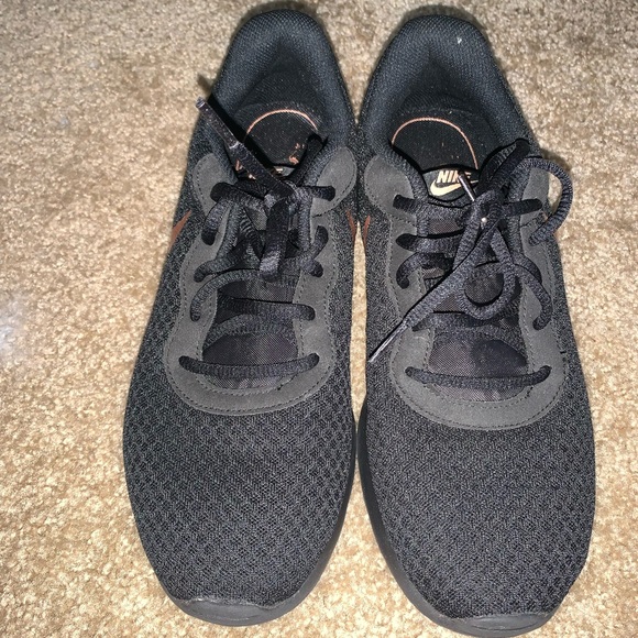 Black and Gold Nike Sneakers - Picture 2 of 3